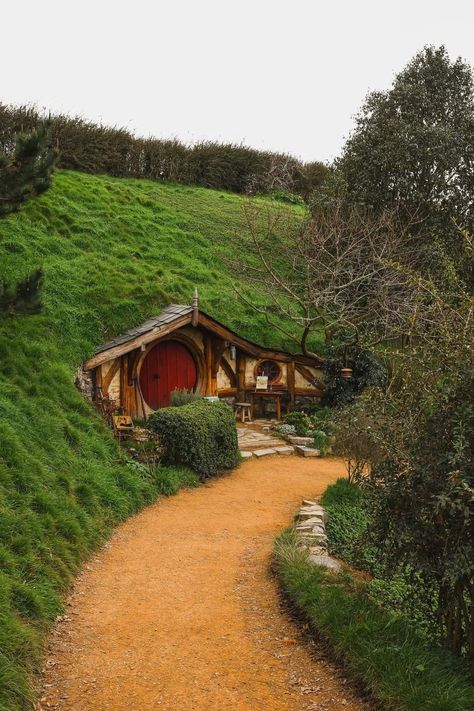 Hobbit Houses Diy, Hobbiton New Zealand, Underground House Plans, Earth Sheltered Homes, Casa Hobbit, Earth Sheltered, Funny Home Decor, Underground Homes, Hobbit Hole