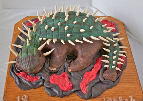 Dinosaur Cake For Josiah Ankylosaurus Cake, Dinosaur Cake Tutorial, Bumpy Cake, Dinosaur Craft, Montessori Room, Cake Photos, Delicious Clean Eating, Zucchini Cake, Dinosaur Crafts