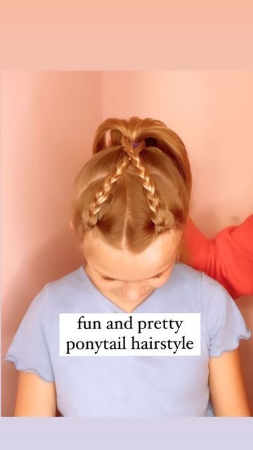 Cute Ponytails For Kids, Small Ponytail Hairstyles, Basic Ponytail, Fun Ponytails, Pretty Ponytails, Side Ponytails, Ponytail Hairstyle, Easy Hairdos, School Hair