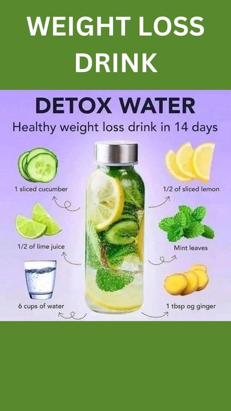 Detox Water Fat Burning, Healthy Diet Smoothies, Drinks Healthy, Lose Stomach, Healthy Juice Drinks, Foods For Healthy Skin, Smoothies Recipes, Resep Diet, Tastemade Recipes