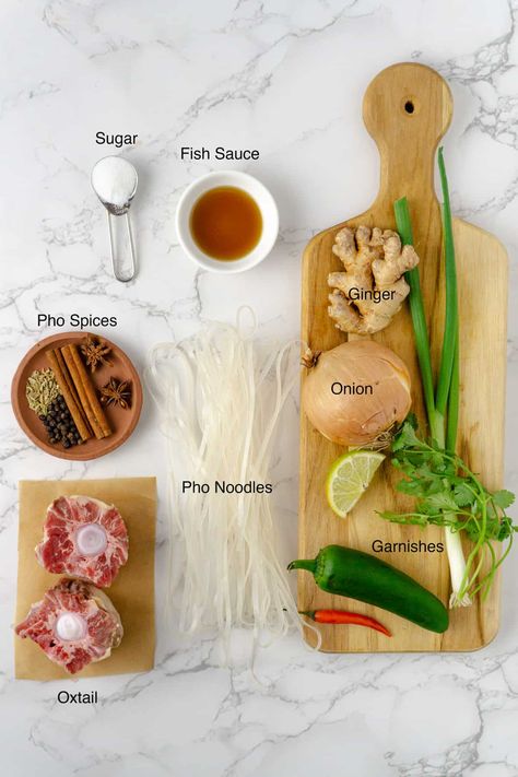 Vietnamese Pho Recipe, Pho Spice Blend, Hot Pot Soup Recipe, Oxtail Ramen Recipe, Pho Spices Recipe, Pho Bowl Recipes, Veggie Pho Recipe, Oxtail Recipes Instant Pot, Pho Noodles Recipe