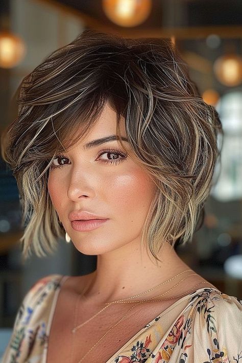 Best Haircuts for Thick Hair in 2024 Best Styles For Thick Hair, Extra Thick Hair Hairstyles, Bobs For Thick Wavy Hair, Rocker Chic Hair, Best Haircuts For Thick Hair, Haircuts For Thick Hair, Wavy Bob Haircuts, Best Haircuts, Wavy Bob