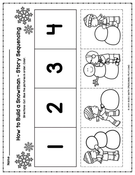 Sequence Activities Preschool, Sequencing Worksheets Kindergarten, Preschool Sequencing Activities, Kindergarten Sequencing Activities, Winter Worksheets For Preschool, Kindergarten Sequencing, Sequencing Activities Preschool, Preschool Winter Worksheets, Literacy Preschool