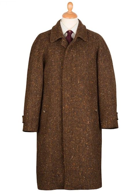 Cordings - Donegal Tweed Coat Mens Dress Hats, Tweed Overcoat, Donegal Tweed, Italy Outfits, Mens Formal Wear, British Outfits, Mens Winter, Men Formal, Tweed Coat