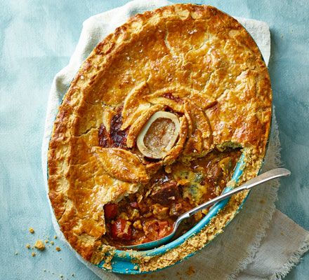 Bake a comforting steak pie with tender meat, a deeply savoury gravy and molten blue cheese for an extra hit of flavour. The ideal winter warmer Steak Pie, Cheese Pie Recipe, Short Pastry, Cheese Pies, Bbc Good Food Recipes, Perfect Pies, Squash Recipes, Blue Cheese, Pie Recipes