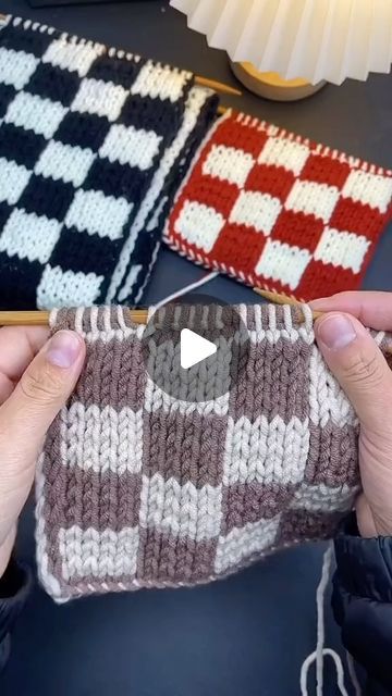 KnittingWell on Instagram: "How to knit colorwork 🧶❤️💚🧣

#knitting #knitting_inspiration #crafty #knitters #explore" Colorwork Knitting Tutorial, Knit Checkerboard Pattern, Knit Colorwork, Knitting Colorwork, Two Color Knitting Patterns, Knitting Lessons, Intarsia Knitting, Colorwork Knitting, Knit Stitches