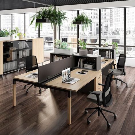 Desk Design Office, Md Cabin, Startup Office Design, Accounting Office, Workstation Desk, Startup Office, Office Tables, Open Space Office, Office Design Inspiration