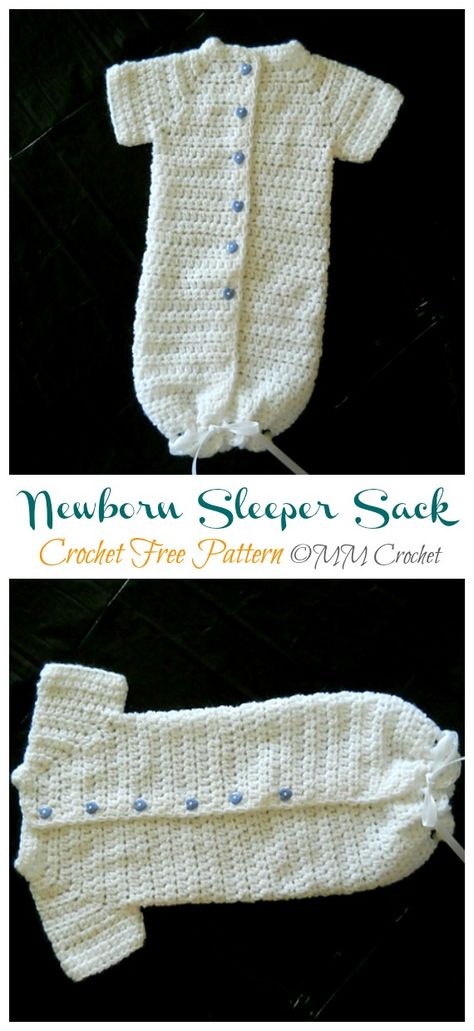 Newborn Sleeper Sack Crochet Free Pattern - Baby #Sleep; Bag Free #Crochet; Patterns Crochet Baby Sleep Sack Pattern Free, Baby Sleep Sack Pattern Free Crochet, Crochet Snuggle Sack Pattern Free, Free Crochet Patterns Newborn, Crochet Newborn Sleep Sack Free Pattern, Crochet Baby Sack Free Pattern, Sleep Sack Crochet Pattern Free, Crochet Baby Sleep Sack Free Pattern, Crochet Baby Cocoon Pattern Free