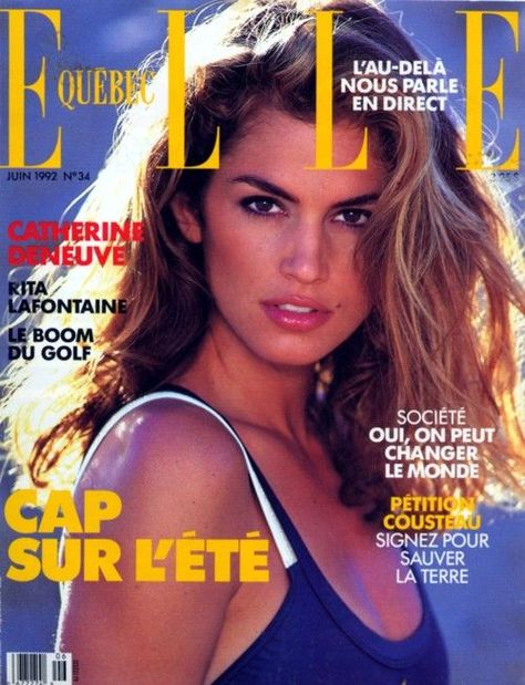 Women Models, 90s Supermodels, High Fashion Photography, 90s Models, Beauty Mark, Brooke Shields, Catherine Deneuve, Glamour Photography, Elle Magazine