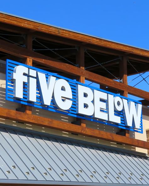 Five Below now open - Closeup of sign on building (Loveland, Colorado, USA) Holiday Yard Decorations, Clever Inventions, Brick Paver Patio, Five Below, Growing Roses, Mushroom Lamp, Space Saving Solutions, Family Entertainment, Next Holiday