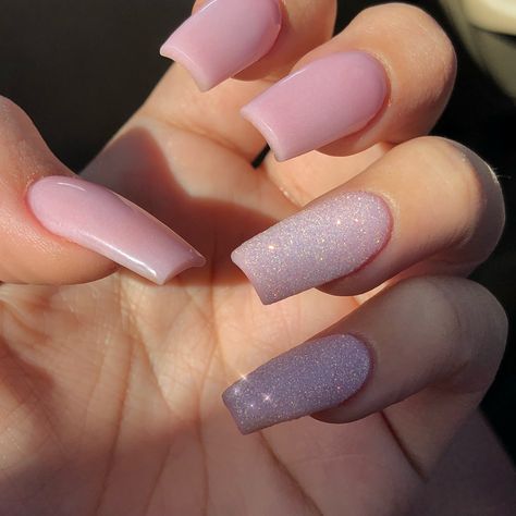 #pinknails #coffin #fairydust Fairydust Nails, How To Do Nails, Pink Nails, Beauty Makeup, Manicure, Nail Art, Nails, Makeup, Beauty