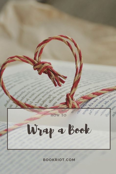 How To Wrap A Book from Book Riot | Wrap A Book DIY | Wrapping Paper Alternatives | Book Gifting Ideas | Literary Gifts DIY | #books #gifting #holiday #gifts Creative Ways To Wrap Books, Creative Ways To Wrap A Book, How To Gift Wrap Books, Gift Wrapping Books Ideas, How To Gift Wrap A Book, How To Wrap Books As Gifts Presents, Wrapping A Book As A Gift, Wrapping Books For Gifts, Gift Wrapping Books