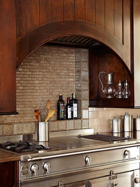 Spanish Style Kitchen, Kitchen Hood Design, Kitchen Vent Hood, Hood Ideas, Kitchen Vent, Dark Wood Kitchens, Kitchen Exhaust, Kitchen Range Hood, Kitchen Hoods