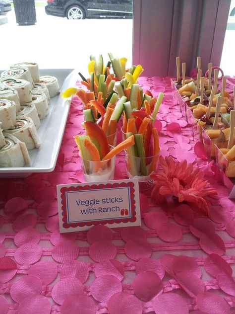 Spa Pamper Birthday Party Ideas | Photo 4 of 21 | Catch My Party Salon Party Ideas Events, Spa Snacks, Spa Party Foods, Spa Sleepover, Turkey Roll, Spa Day Party, Nail Party, Salon Party