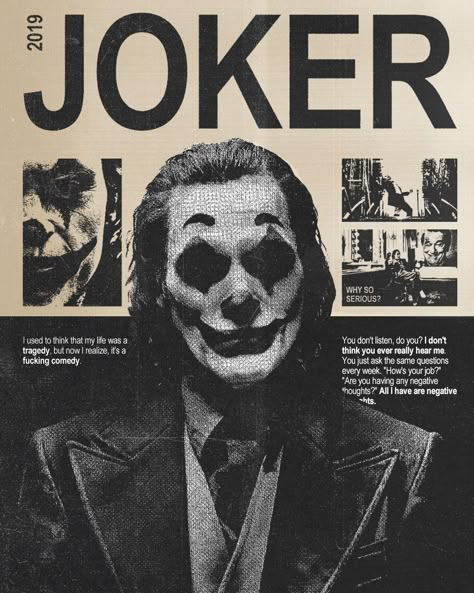 Joker 2019 . . By : @chromas.lab . DM us for special offers on digital copies for printing! . . #design#graphicdesign#photoshop#illustrator#posterdesign#poster#streetwear#graphic#joker 10 w Streetwear Poster Design, Poster Design Inspiration Creativity, Joker Poster Art, Film Poster Ideas, Joker 2019 Poster, Graphic Design Movie Posters, Graphic Edits Inspiration, Special Offer Design, The Joker Poster