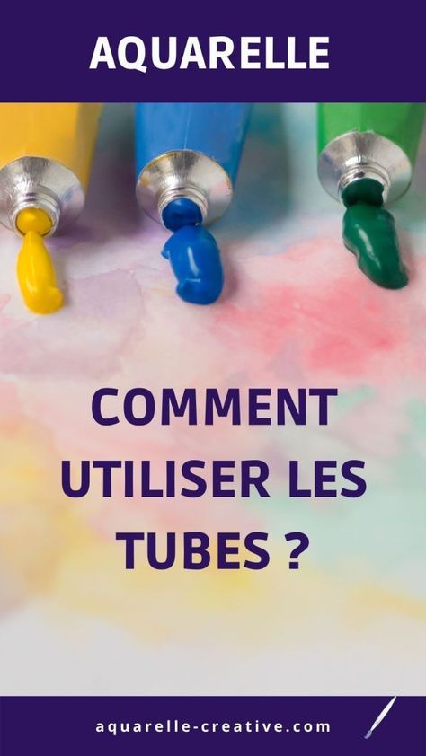 Découvrez comment utiliser les tubes d'aquarelle et faites de économies même si vous peignez avec des godets. Soap Bottle, Hand Soap Bottle, Soap