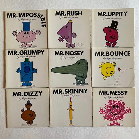 Mr Men Books, Roger Hargreaves, Men Character, Men Books, Mr Men Little Miss, Series Of Books, Ladybird Books, Mr Men, Childhood Books