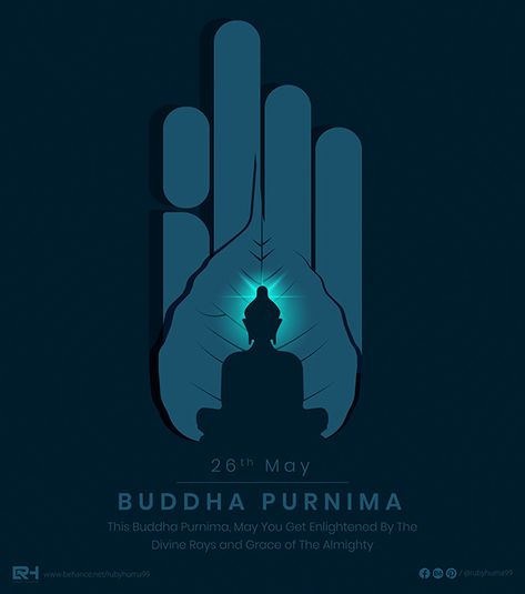 Creative On Buddha Purnima - ADOBE ILLUSTRATOR on Behance Buddha Poornima Creative, Buddha Vector Art, Budh Purnima Poster, Budh Purnima Creative Ads, World Laughter Day Creative Ads, Buddha Purnima Creative Ads, Buddha Purnima Creative, Guru Purnima Creative Ads, Buddha Purnima Images