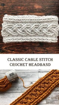 Crochet Cable Stitch Pattern, Crochet Ear Warmer Free Pattern, Picot Crochet, Crochet Cables, Crochet Headband Tutorial, Crochet Ear Warmer Pattern, Crochet Headband Free, Crochet Cable Stitch, Crochet Hairband