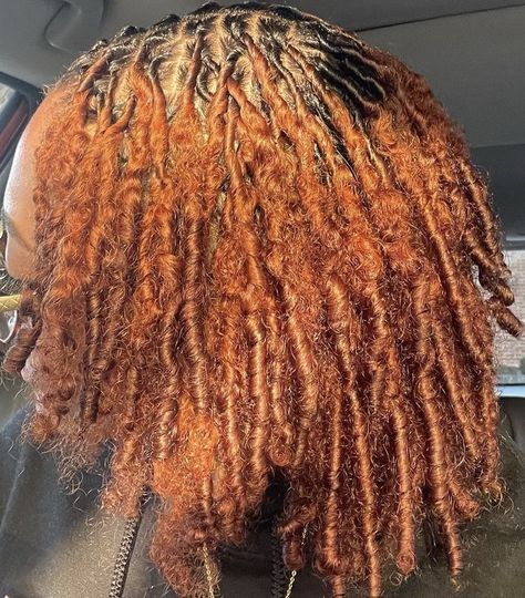 Small Palm Rolled Locs, 3c Locs, Natural Locs With Curly Ends, Coil Locs, Locs With Curly Ends, Loc Colors, Colored Locs, Natural Locs, Twisted Hair