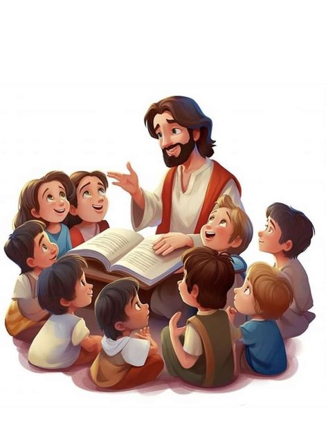 Facebook Christian Cartoons, Jesus Cartoon, Jesus Artwork, Jesus Christ Artwork, Bible Images, Christian Images, Jesus Christ Art, Bible Pictures, Ayat Alkitab