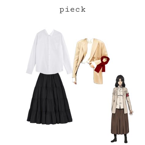 Simple Anime Cosplay, Anime Outfits Ideas, Simple Cosplay Ideas, Subtle Cosplay, Anime Cosplay Ideas, Easy Cosplay, Closet Cosplay, Snk Cosplay, Anime Inspired Outfits