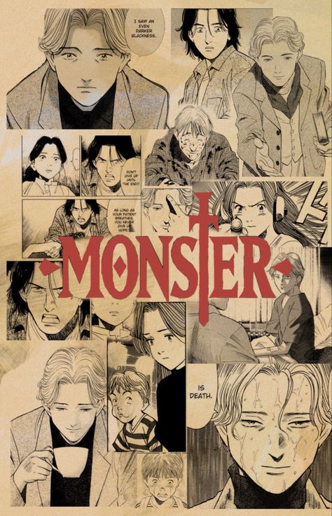 Monster manga wallpaper Monster Manga Wallpaper, Monster Manga, Monster Anime, Manga Wallpaper, Arte Van Gogh, Anime Monsters, Photographie Portrait Inspiration, Anime Reccomendations, Monster Art