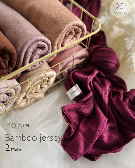 ✿ premium bamboo jersey hijabs ✿ •⁠ Set price : 175+s(25 colour set) •⁠ 12 piece colour selection set price:190+s •⁠ Single Price : 240+s Additional Information: •⁠Size: 2×70 (approximately) •⁠ Material: soft jersey •⁠ Brand: MOJA •⁠ Imported: PRC •⁠ Colour may vary slightly •⁠ T&C apply for shipping and returns #hijab #hijabfashion #hijabs #hijabis #jersy #bamboo #hijablove #hijaboutfit Colour Set, Jersey Hijab, Hijab Outfit, Color Set, Hijab Fashion, The Selection, Size 2, Quick Saves