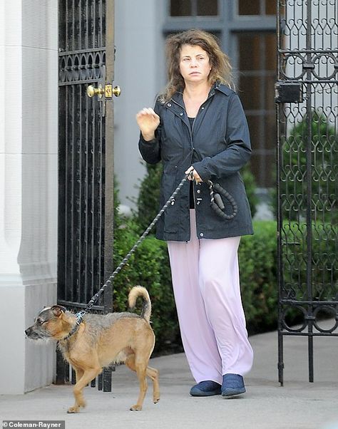 Former Baywatch bombshell Yasmine Bleeth, 54, is seen walking her dog make-up free | Daily Mail Online Los Angeles, Angeles, Disheveled Hair, Yasmine Bleeth, Actress Career, Makeup Free, Sports Celebrities, Dog Walk, No Makeup