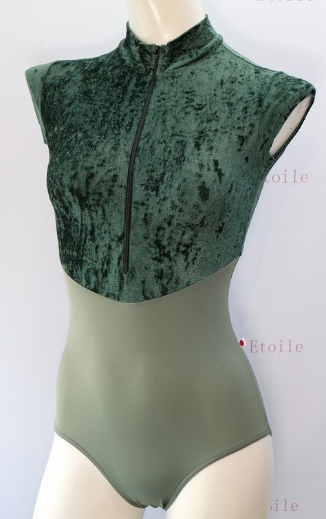 Green Ballet Leotard, Dance Outfit Ideas, Ballet Leotards Yumiko, Contemporary Leotard, Yumiko Dancewear, Yumiko Leotard, Ballet Wear, Gym Leotards, Ballet Leotards