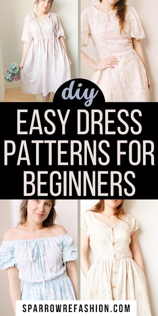 AnielskaAniela: A Blog for Sewing Lovers and DIY Enthusiasts Couture, Comfy Dress Pattern, Diy Clothes Beginner, Add Boning To A Dress, Simple Women’s Dress Pattern, Making Straps For A Dress, Free Vintage Dress Patterns, Diy Dress No Pattern, Cottagecore Patterns Sewing