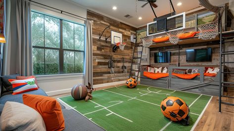 21 Luxury Playroom Ideas to Spark Imagination - Oh La De Garage Kids Playroom, Teen Playroom Ideas, Luxury Playroom, Teen Playroom, Big Kids Playroom, Vintage Playroom, Organized Playroom, Stylish Playroom, Seashell Pillow