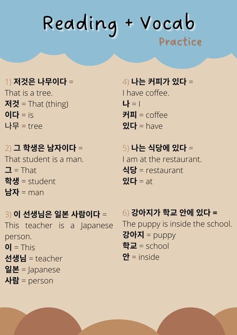 Korean Basic Vocabulary, Basic Korean Vocabulary Words, Beginner Korean Words, Basic Korean Grammar, Korean Notes For Beginners, Korean Phrases For Beginners, Dates In Korean, Korean Vocabulary List Notes, Basic Korean Phrases For Beginners