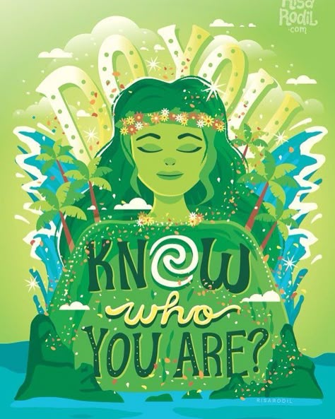 Do you know who you are? Beautiful fan art based on Moana for Earth Day Moana Party, Moana Birthday, Quotes Disney, Wish Upon A Star, Girls Camp, Disney And Pixar, Love Disney, Disney Quotes, Know Who You Are