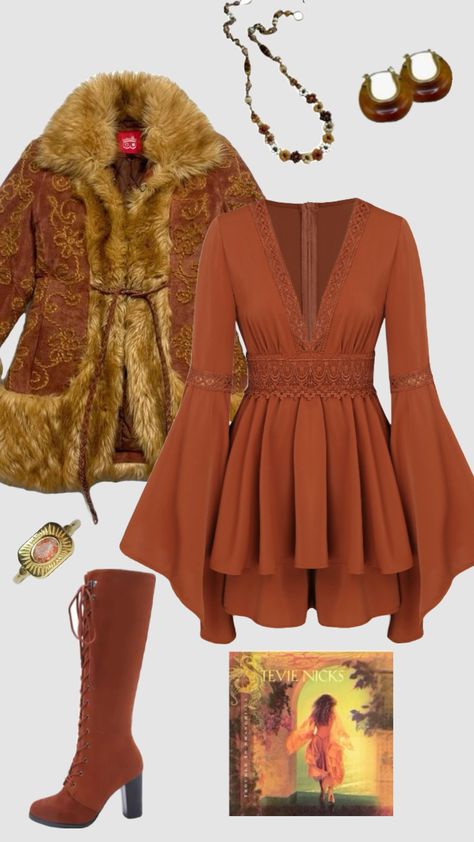 70s boho penny lane inspired outfit #outfitinspo #vintage #boho #hippie #pennylane #70s 70s Thrifted Outfits, The 70s Show Outfits, Penny Lane Outfits, 1970s Aesthetic Fashion, 1970s Inspired Outfits, Penny Lane Aesthetic, 70s Outfit Aesthetic, Hippie Fall Outfits, 70s Outfits Disco