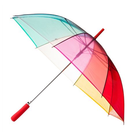 Looking for a cheerful clear rainbow umbrella? Look no more! We have a huge range of stylish umbrellas to suit anyone's needs! Umbrella Wedding Pictures, Fancy Umbrella, Rainbow Border, Dome Umbrella, Rainbow Umbrella, Bubble Umbrella, Stylish Umbrella, Outdoor Umbrella Bases, Clear Umbrella