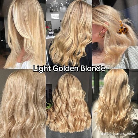 Light Golden Blonde, Warm Blonde Hair, Blonde Hair Goals, Perfect Blonde Hair, Bright Blonde Hair, Blonde Hair Transformations, Summer Blonde Hair, Kadeřnické Trendy, Dyed Blonde Hair