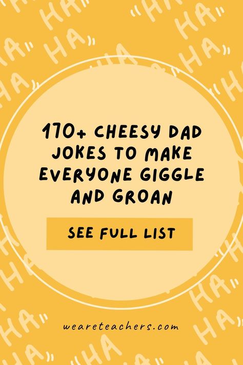 Need a good laugh? We've put together this list of hilariously cheesy dad jokes for kids that will have everyone chuckling. Humour, Cheesy Jokes Funny Hilarious, Funny Jokes To Cheer Someone Up, Funny Corny Jokes Hilarious Laughing, Valentines Dad Jokes, Work Appropriate Jokes, Funny Dad Jokes For Kids, Friday Jokes Hilarious, Jokes For Workplace