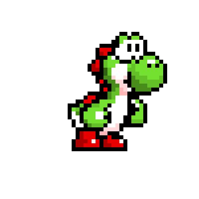 Pixel Yoshi Pixel Tattoo, Secret Of Mana, Basic Tattoos, Mario Yoshi, Piskel Art, Stitch Drawing, Pixel Art Characters, Pixel Art Design, Flash Art