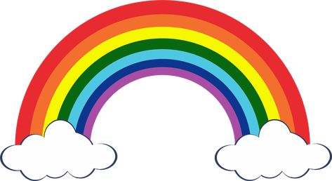 Cocomelon Cartoon Pictures, Rainbow Cartoon Images, 7 Colors Of The Rainbow, Cocomelon Rainbow Printable, Rainbow With Clouds Printable, Rainbow 7 Colors, Trolls Cake Topper Printable Free, Rainbow Cake Topper Printable Free, Rainbow Topper Printable