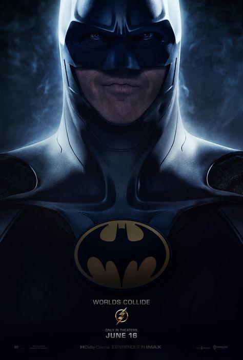 The Flash Poster, Dc Comics Poster, Flash Characters, Michael Keaton Batman, 4k Wallpaper Android, Keaton Batman, Batman Poster, Worlds Collide, Batman Returns