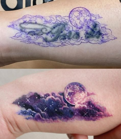 Sky Tattoos, Planet Tattoos, Galaxy Tattoo, Muster Tattoos, Amazing Tattoos, Gorgeous Tattoos, Different Tattoos, Body Modification, Tattoo Cover-up