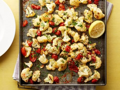 Get Roasted Italian Cauliflower Recipe from Food Network Italian Cauliflower, Best Cauliflower Recipe, Cauliflower Recipes Healthy, Oven Roasted Cauliflower, Cauliflower Recipe, Italian Appetizers, Vegetable Side, Cauliflower Recipes, Vegetable Sides