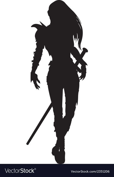 Knight Silhouette, Knight Woman, Warrior Silhouette, Zombie Silhouette, Ghost Silhouette, Zombie Man, Amazon Girl, Body Study, Walking Women