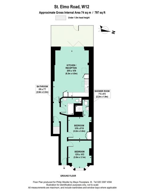 London Flat Floor Plan, Flat Floor Plan, Flat London, Stage School, Local Map, Side Return, 2 Bed Flat, Area Map, London Flat