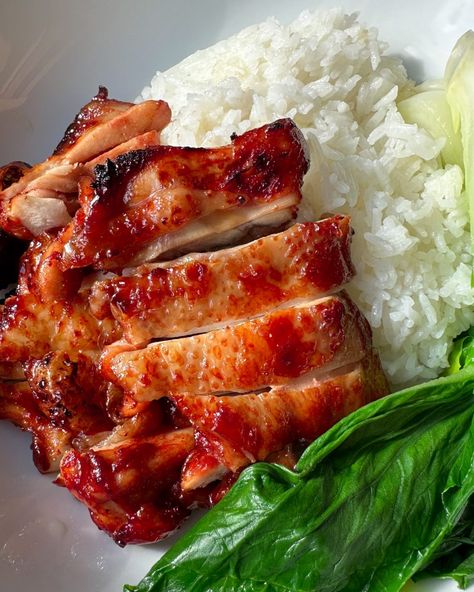 Air Fryer Char Siu, Char Siu Recipe, Char Siu Chicken, Chicken Air Fryer, Kong Recipes, Marinated Chicken Thighs, Char Siu, Easy Asian Recipes, Baked Pork Chops