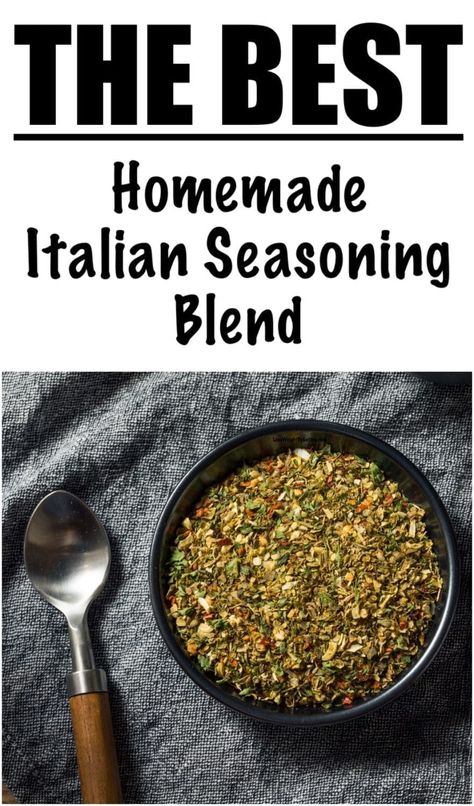 Homemade Italian Seasoning Mix Recipe Low Calorie Italian, Italian Seasoning Mix Recipe, Italian Seasoning Mix, Italian Seasoning Recipe, Homemade Italian Seasoning, Drying Fresh Herbs, Noodles And Company, Spice Blends Recipes, Dry Herbs