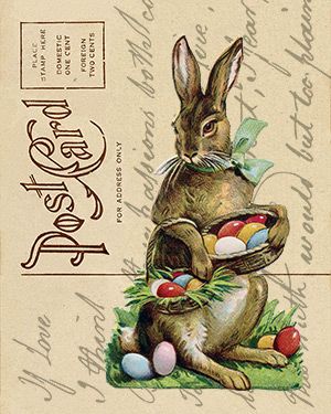 Vintage Easter Printables, Easter Images Free, Vintage Easter Images, Vintage Easter Postcards, Vintage Easter Cards, Vintage Easter Bunny, Easter Vintage, Spring Printables, Valentine Postcards