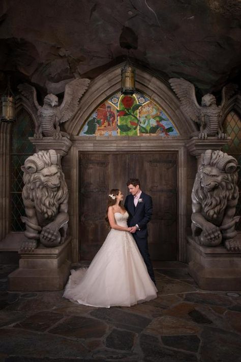 Katy and Matthew's Whimsical Walt Disney World Wedding - This Fairy Tale Life Wedding Photo Board, Disney Fine Art Photography, Park Shoot, Disney Fairytale Wedding, Wedding Pavilion, Disneyland Wedding, Disney Princess Wedding, Disney World Wedding, Beauty And The Beast Wedding