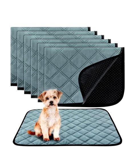 YEESITE TRAINING Reusable Waterproof Absorbent Washable Puppy Pads, Pee Pads For Dogs, Puppy Pads, 6 Packs, 6 Pack, Pet Travel, Small Pets, For Dogs, Dog Cat